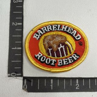 Htf Soda Pop Barrelhead Root Beer Advertising Patch C89f