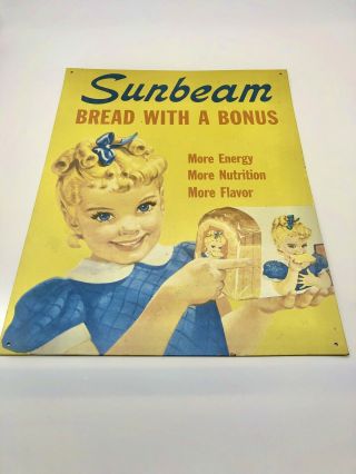 Sunbeam Bread Little Miss Sunbeam Retro Vintage Tin Sign 13 