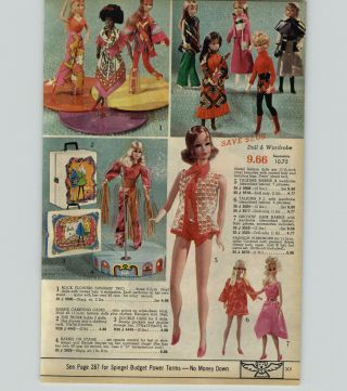 1971 Paper Ad Doll Barbie On Stage Talking Pj Growin 