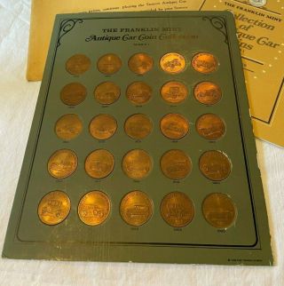 60s Sunoco Franklin Antique Coin Set 25 Pc Bronze Set Plus 2 Partial Seriee