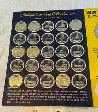 60s Sunoco Franklin Antique Coin Set 25 Pc Bronze Set Plus 2 Partial Seriee 3