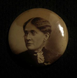 C1898 Frances Willard Photo Pin Wctu Temperance Woman Suffrage Votes For Women