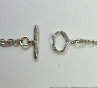 18k White Gold Diamond Charriol Princess Cut Diamond Pendant Necklace 16 in 4