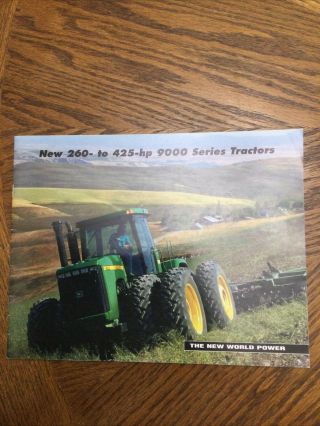John Deere 9000 Series Tractor Brochure 9100 9200 9300 9400