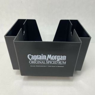Captain Morgan Spiced Rum Bar Caddy Black Plastic