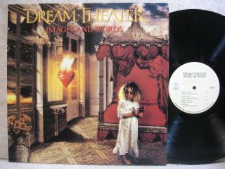 Dream Theater Images And Words 1993 Lp Lyric W/insert Nm Nm,  Promo