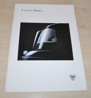 Lancia Thema Brochure Prospekt Eng Edition 46p