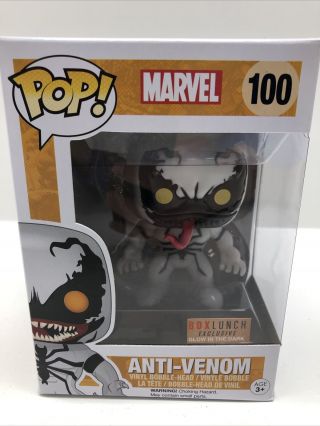 Funko Pop Marvel Anti - Venom 100 Box Lunch Excl.  W/ Protector
