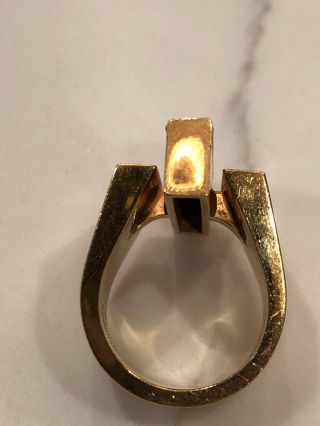 Georg Jensen & Wendel 18k Gold Lapis Lazuli Danish Modernist Ring 6
