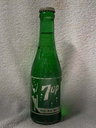 Full 7oz 7up Dancing Lady Acl Embossed Neck Soda Bottle Confairs Berwick,  Pa