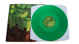 C418 Minecraft Volume Alpha Green Vinyl Lp Record Video Game Soundtrack Nm -