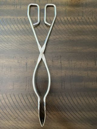 Vintage Vaughan Chicago No.  30 Large Salad Canning Bbq Tongs Usa Kitchen Utensil
