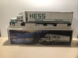 Hess Toy Semi Truck Toy Bank Series Edition Premium Gasoline W/box