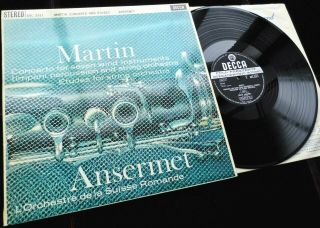 Martin: Concerto & Etudes - Ernest Ansermet Decca Sxl 2311 Wbg Ed1 Lp