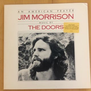 Jim Morrison,  An American Prayer,  Music By The Doors Unplayed,  Unedited Promo Lp