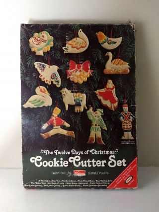Chilton The Twelve Days Of Christmas Cookie Cutter Set 1978 Vtg 122120