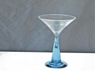 Bombay Sapphire Gin Martini Glass Twisted Square Base