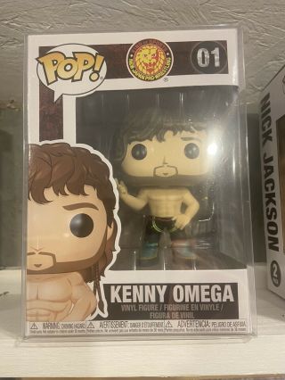 Kenny Omega Japan Pro Wrestling Funko Pop 01 (vaulted) Aew W/ Protector