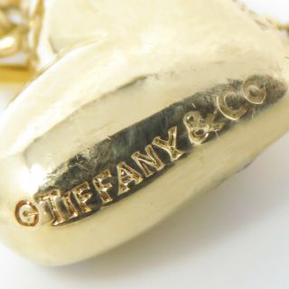 NYJEWEL TIFFANY & CO 18k Gold Platinum Etoile Diamond Heart Pendant Necklace 4