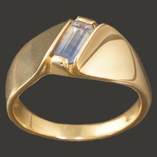 Pasdera Solid 14k Yellow Gold &.  90ct Bi - Color Sapphire Designer Estate Ring
