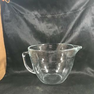 Anchor Hocking Clear Glass 2 Quart 8 Cup Measuring Batter Bowl 88
