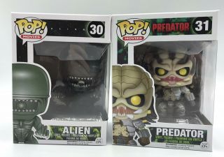 Funko Pop Predator 31 And Alien 30 Movie Figures