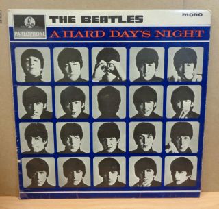 The Beatles Hard Days Night Og Uk Mono Parlophone Lp Pmc 1230 3n/3n