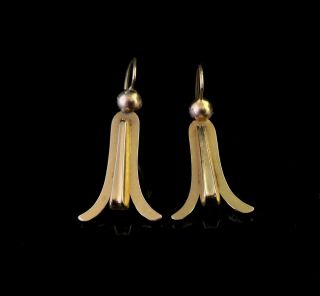 Antique Victorian 15ct Gold Drop Earrings
