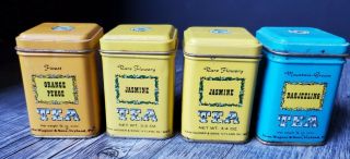 Vintage Mini Tea Tins John Wagner And Sons English 2.  5 " H