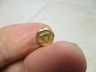 Vtg Safety Service Award Pin Tie Tack Cities Service Oil Gas 14k Gold 1.  0g