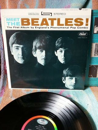 Meet The Beatles L.  P.  Stereo Album In And No Scratches