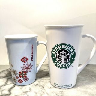 Starbucks Logo Ceramic Mug Tumbler & Holiday Tumbler Set Of 2