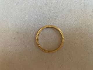 Rolex All 18k Fluted Gold Bezel For Model 69173 69178