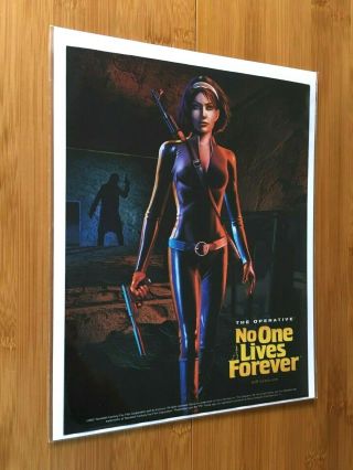 No One Lives Forever PS2 Playstation 2 PC 2002 Vintage Print Ad/Poster Official 3