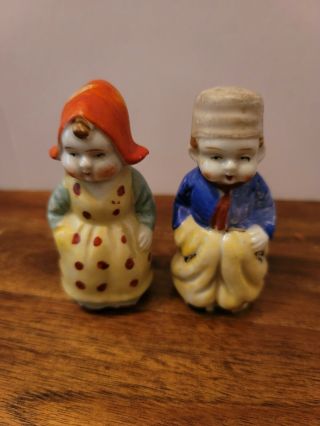 Vintage Salt Shakers Japan Dutch Boy And Girl