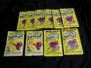 Kool - Aid Lemonade 2 Fruity Packets Vintage 90s Plus More