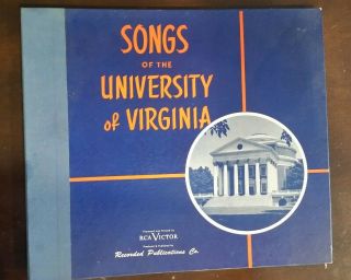 Rare Rca Victor 78 Rpm Songs Of The University Of Virginia Uva 1951 Complete