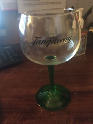 Tanqueray Gin Green Stemmed Balloon Glass (home Bar) Pub Man Cave