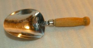 Vintage Kitchen Level Full 1/4 Cup Measure Scoop Wood Handle Made In Usa