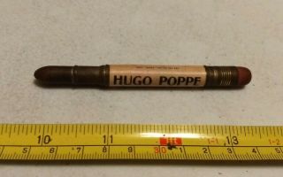 Vintage Hugo Poppe Clarksville Iowa Advertising Bullet Pencil
