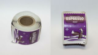 Starbucks Sticker Roll - Christmas Blend Espresso Purple Squirrel Snow