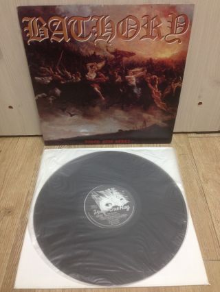 Bathory - Blood Fire Death Korea Lp Vinyl Unique Mono Back Cover Venom Quorthon