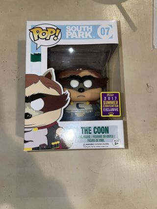 Funko Pop The Coon Cartman 07 South Park Sdcc 2017 Summer Convention Exclusive