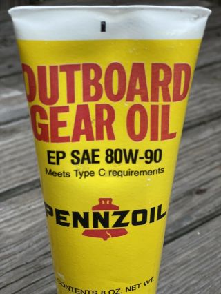 Vintage Rare Pennzoil Outboard Motor Gear Lubricant Oil Grease OLD STOCK 3