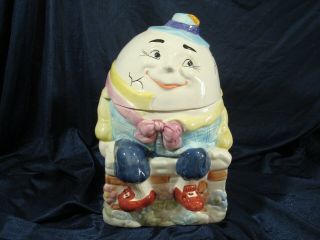 Vintage Humpty Dumpty Cookie Jar - Bico China -.