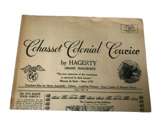 Vtg Cohasset Colonial Courier Hagerty Paper Advertising Ad 1965 - 66 Pricing P054