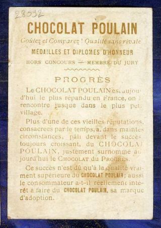 chromo Poulain La Lutte Sport Wrestling Victorian Trade card Campagne 1900 ' 2