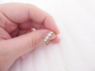 18ct Gold Platinum Old Cut Diamond Ring,  Art Deco