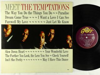 Temptations " Meet The Temptations  Vg/vg " U.  S.  1st Press Orig G - 911 Debut Lp