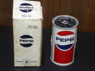 Vintage Collectible Pepsi Can Am Radio W/ Box